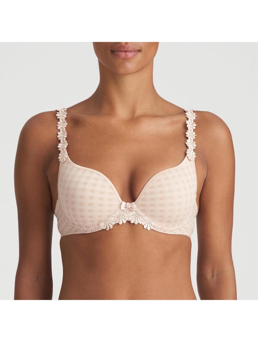 Marie Jo Avero Women's Light Pearly Blush Pink Lace-Accent T-Shirt Bra
Size 38B